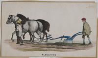 Ploughing.