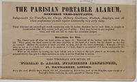 The Parisian Portable Alarum [Alarm],