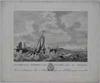 Staveren uit de Zuiderzee te zien. Staveren prise du Zuiderzee.