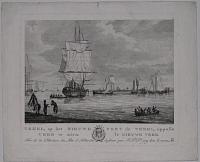 Texel, op het Nieuwe Veer te zien. Port de Texel, appell&eacute; Veer te zien.