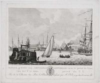 Oostelyk gedeelte van Amsterdam, van het Y te zien. Amsterdam vers le point de l'Est, presè du T Y.