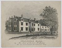 Stanfield Hall, The Seat of the late Mr. Jermy. Who was Assassinated November 28th. 1848.