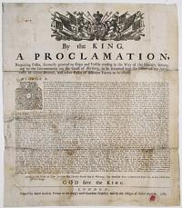 By the King, A Proclaimation, requiring Passes, formally granted to Ships and Vessels trading in the Wat of the Cruizers belonging to the Governments on the Coast of Barbary