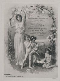 The Goldsmiths and Silversmiths Company, Ltd., Invite the honour of a visit from [ink:] Mrs Levien, to inspect their stock of Novelties in Diamond Ornaments, Jewellery and Silver Plate, Specially Suitable for Christmas and New Year Presents.