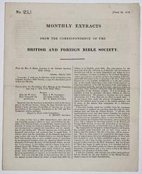 Monthly Extracts from the Correspondence of the British and Foreign Bible Society.