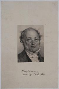 [Collection of image and information about Moritz Hauptmann.]