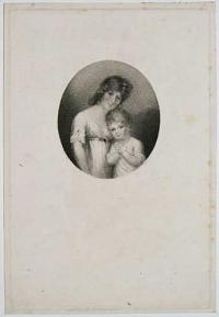 [Two children, a boy and older girl; possibly Katherine, Lady Heathcote.]