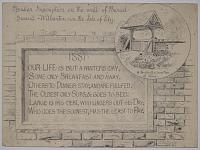 Peculiar Inscription on the wall of Burial-Ground-Wilburton-in the Isle of Ely.