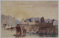 [Ruins of the Convent of Agora_ Spain_ [in ink on verso.]
