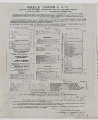 William Dawson & Sons, London and Country Newspaper and Advertising Offices, 74, Cannon Street, City, London,_Established, 1809.
