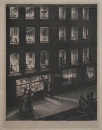 [Street Scene by Night.]