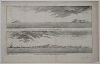 V&uuml;e des Deux Isles des Larrons. [&] V&uuml;e de la Coste du Nord Ouest de Saypan.