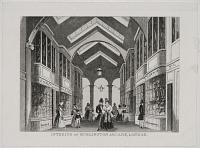 Interior of Burlington Arcade, London.