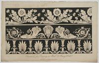 [Set of five patterns.] Ornaments for Painting on Wood & Fancy Work. [x 3] [&] Black and White Borders. [&] Black and White Pattern.
