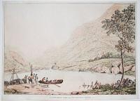 Llanberreis Lake with Dolbedern Castle, Carnarvonshire.