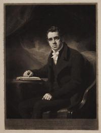 Francis Horner Exqr M.P. Born 12August 1778, Died 8Feb 1817. From the Original Picture by Henry Raeburn Esqr. R.A. is the possession of Leonard Horner Esqr to whom this Print is respectfully dedicated by his obliged and obedient Servant. S. W. Reynolds.