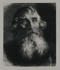 [Portrait study; a man with a beard.]