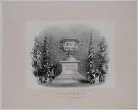 The Warwick Vase, as it appears in the Green House erected for it, at Warwick Castle.