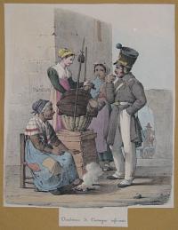 [Set of eight scenes of daily life in Naples after Hfalmar M&ouml;rner.]