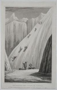 Descending the Cuesta de Concual, in the Cordillera of the Andes, in the Winter of 1827.