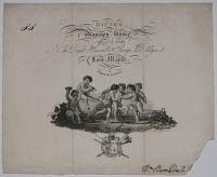 [Ticket/Invitation]  Dinner at the Mansion house, April 3, 1820.  The Right Honorable George Bridges Lord-Mayor.  Dinner at 5 o'Clock.