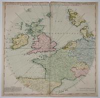 An Accurate Map of Great Britain, France & Ireland, with Part of Spain, Germany, Denmark &c.