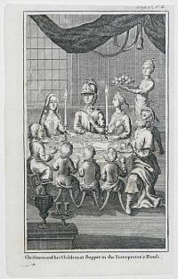 Christiana and her Children at Supper in the Interpreter�s House.