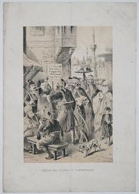 Reading War Placards at Constantinople.