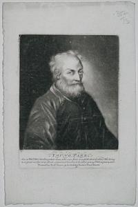 Young Parr. Son to Tho.s Parr the Shropshire man, who was born in 1438 & died in 1635. His living to so great age as 152 years, occasioned his Son to be called young Parr, as past 4 score.