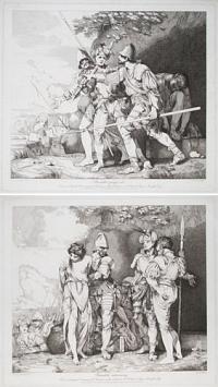 Banditti going out. From an Original Drawing of J. Mortimer, in the Collection of Richard Payne Knight Esq.r [&] Banditti returning. From an Original Drawing of J. Mortimer, in the Collection of Richard Payne Knight Esq.r