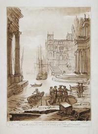 [Italianate port scene.] From the Original Drawing in the Collection of the Duke of Devonshire. No 61.