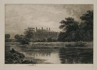 [Eton College from the River Thames.]