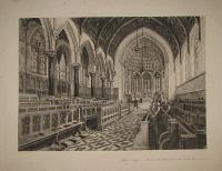 Clifton College. ____ "Interior of the Chapel from the South-West corner".