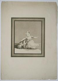 [Young child with dog.]