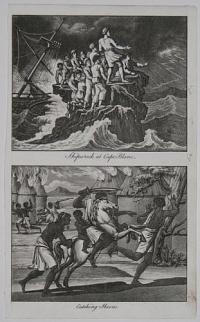 Shipwreck at Cape Blanc. [&] Catching Slaves.
