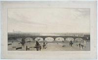 A View of the Bridge Now Building over the Thames at Vauxhall.