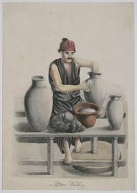 a Potter Working.