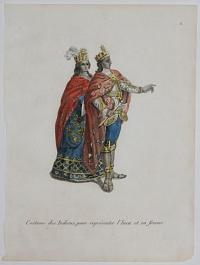 Costume des Indiens, pour repr&eacute;senter l'Inca et sa femme.