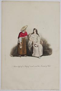 Home dress of a Lady of rank her Servant of Chili.