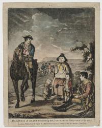 Marquis of Granby relieving the Distressed Soldier & his Family.