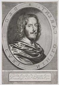 Hen: Do: Cary Baro de Leppington Comes Monmouthensis, et Hon:mi Ord: Balniae Eques.