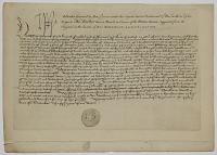 [Henry VII]  A Pardon Granted by Hen. 7th given under his Signet Seal at Richmond 27th. Novr. in the 21st [year] of his Reign [c.1506] to Thos: Barker therein Nam'd in Excuse of the Matters therein suggested;