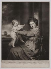 [Caroline Duchess of Marlborough with Lady Caroline Spencer her daughter.]