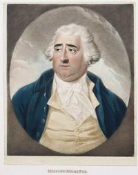 Charles James Fox [titled pasted on board below image.]