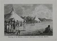 Meeting of the Royal Surrey Bowmen on Epsom Downs.