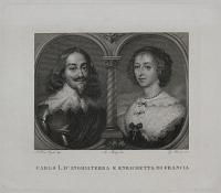 Carlo I. D'Inghilterra E Enrichetta di Francia.