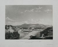 Vue de Gen&egrave;ve et Jonction du Rhone et de l�Arve, prise de Bois de la B&acirc;tie.