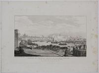 Opening of Waterloo Bridge on the 18.th of June, 1817. as seen from the Corner of Cecil Street, in the Strand.