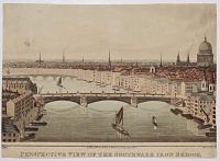 Perspective View of the Southwark Iron Bridge [Taken from the Top of the Shot Manufactory at London Bridge.]