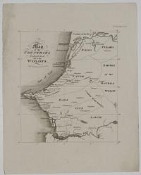 Map of the Countries Inhabited by the Wolofs.